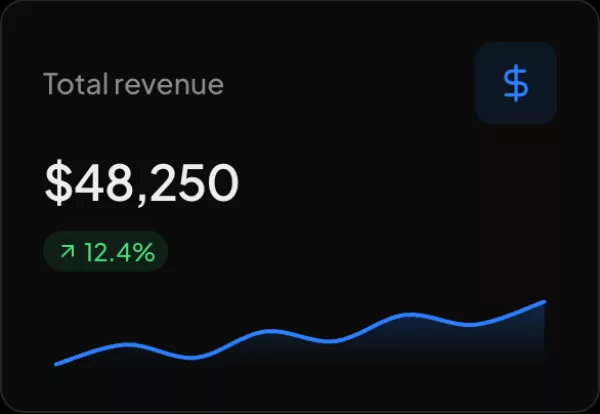 Total revenue widget