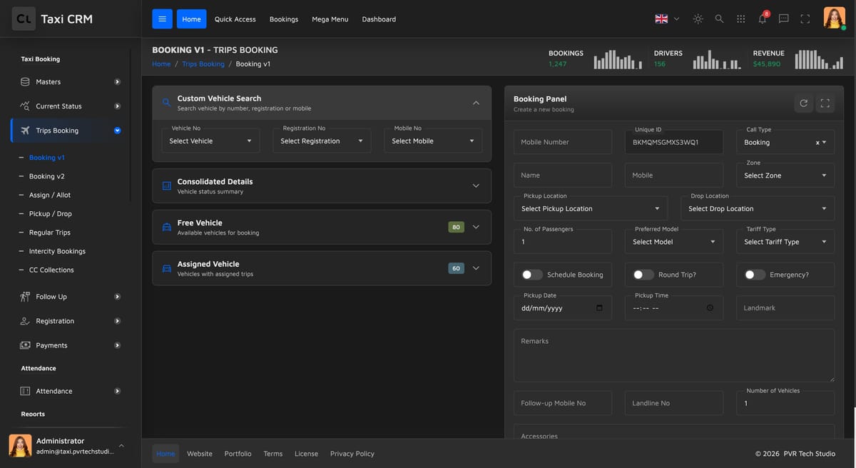 Create and manage bookings in seconds