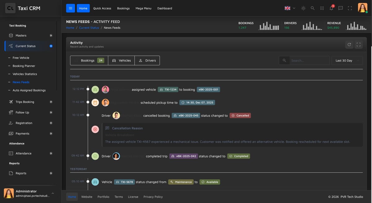 Share updates in a live activity feed