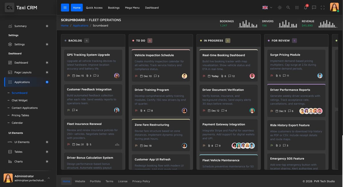 Run daily work on a drag-and-drop board